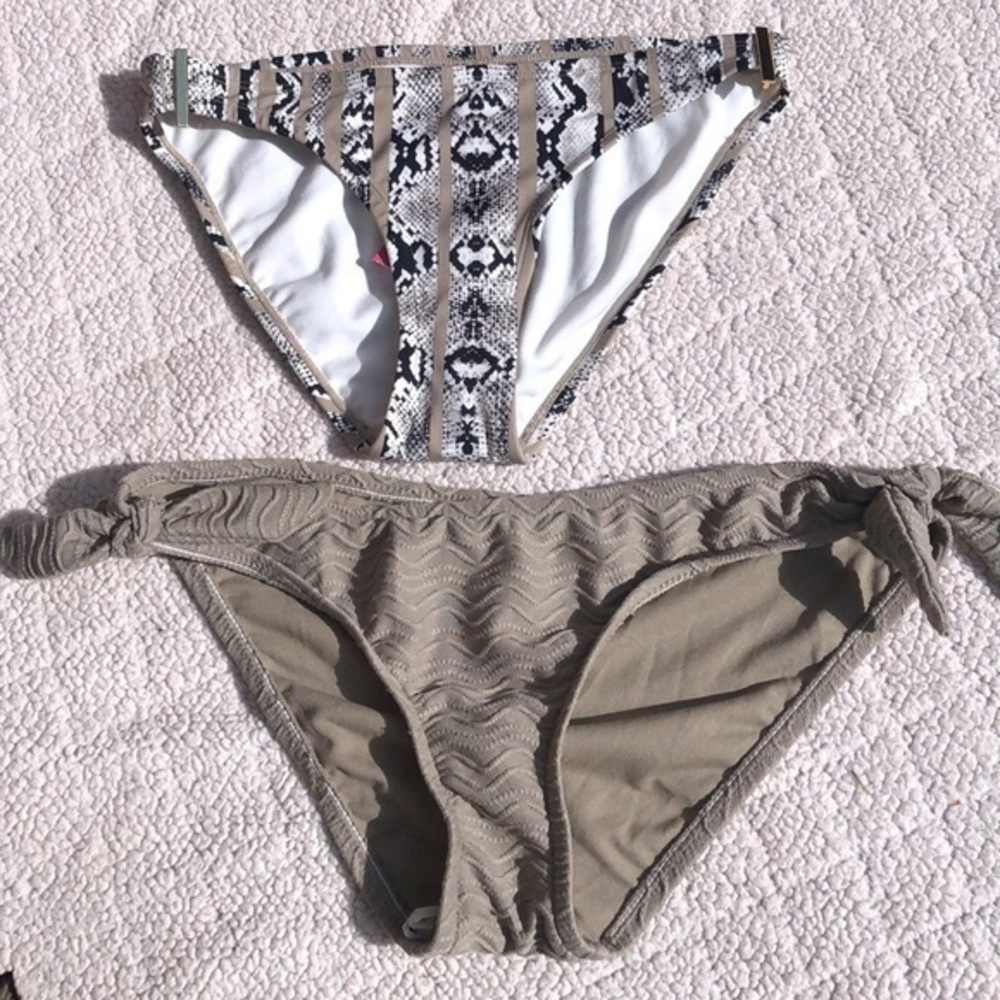 Small Bikini Bottom Bottoms‎ Animal Print Solid Mossimo Xhilaration New (2)